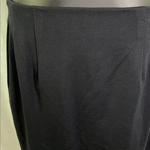 NWT Lane Bryant Black & Metallic Gold Jacquard Floral Ponte Knit Faux Wrap Skirt - Picture 11 of 14